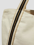 Monsoon Nia stripe strap tote bag, cotton outer (British brand)
