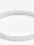 Kate Spade silver set in stone hinged bangle (British brand)