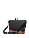 Herschel Supply Co Cove messenger bag in black and brown, imported from the UK