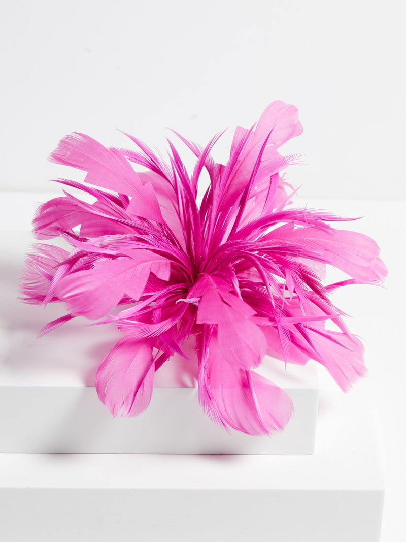 Jon Richard pink fushia floral clip fascinator 49mm x 37mm, UK version