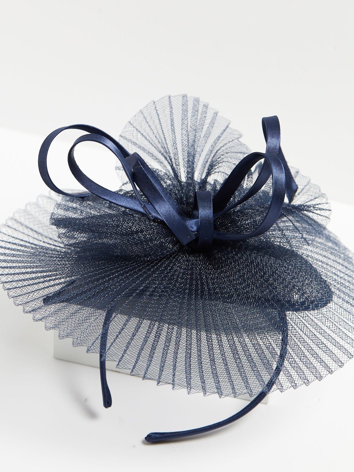 Jon Richard Blue Jon Richard Pleated Fascinator