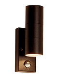 Searchlight Liberty rust brown outdoor wall light - British product