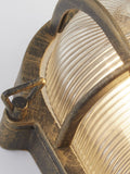 Searchlight black gold outdoor wall light - British product