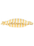 Furn Lottie yellow outdoor stripe cushion 45x45cm (British brand)