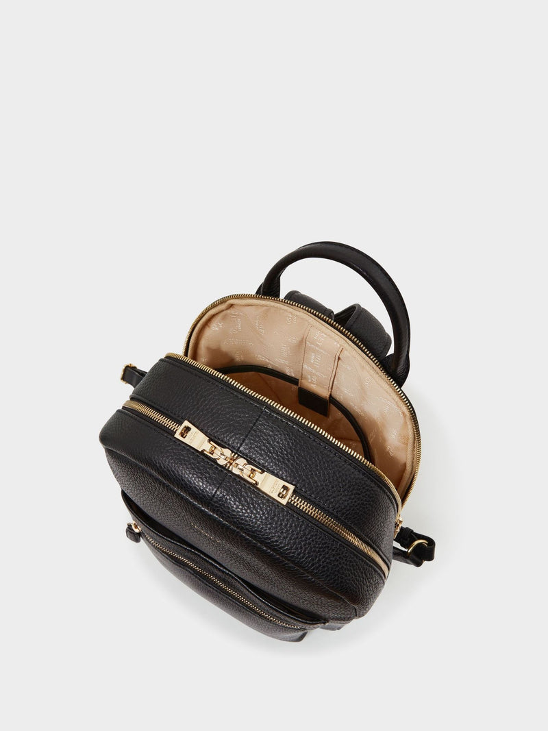 Osprey London black leather Adaline backpack (British brand)