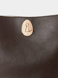 Osprey London brown Ravello leather bucket bag (British brand)