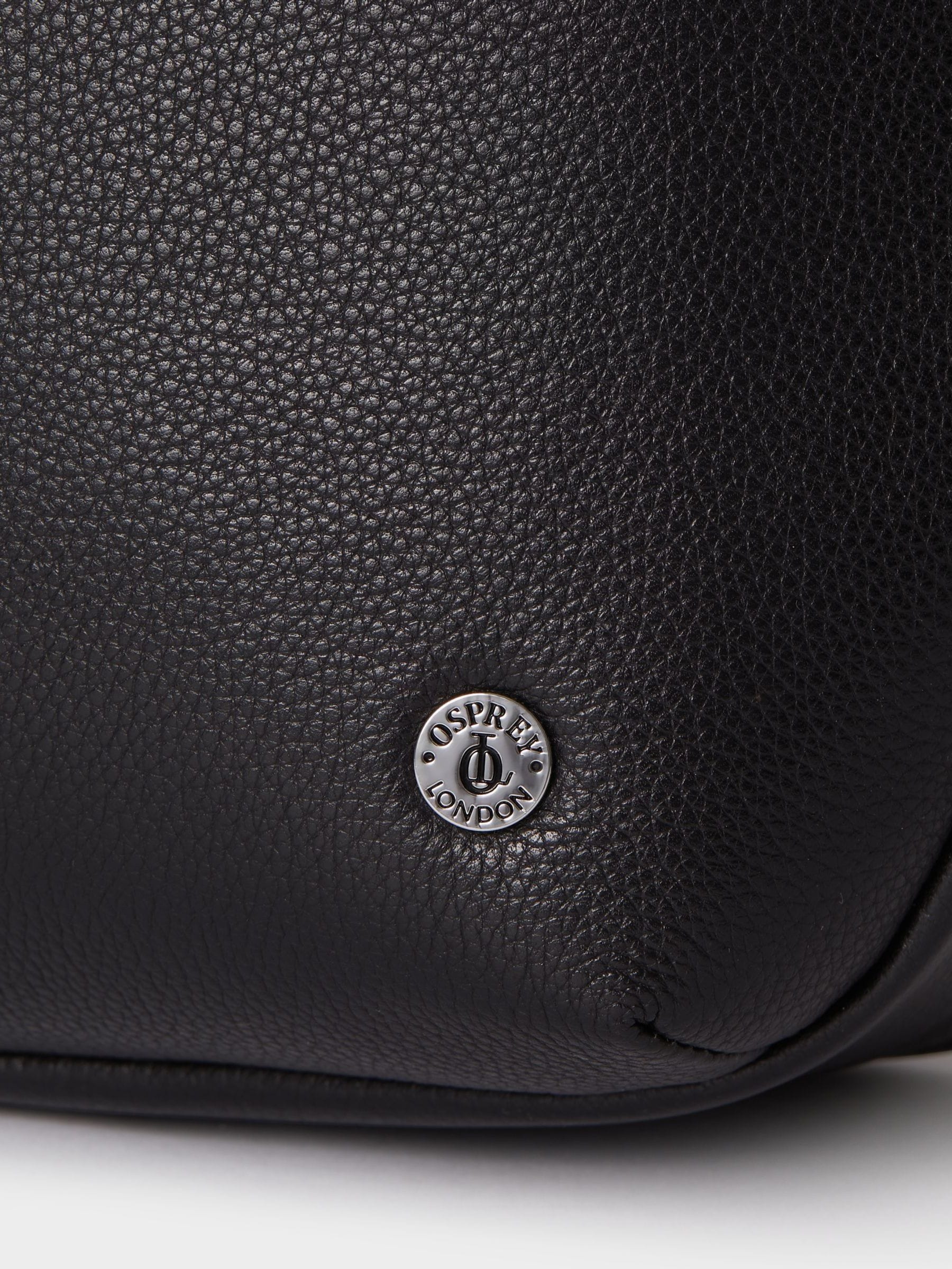 Osprey London The Venture leather backpack in black, UK version