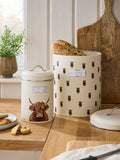 Cream bread bin and treat storage jars 30cm, UK version