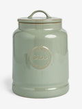 Sage green country badge bread bin (British brand)