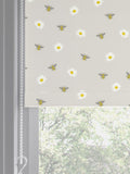 Next grey bee print made to measure roller blind, imported from the UK