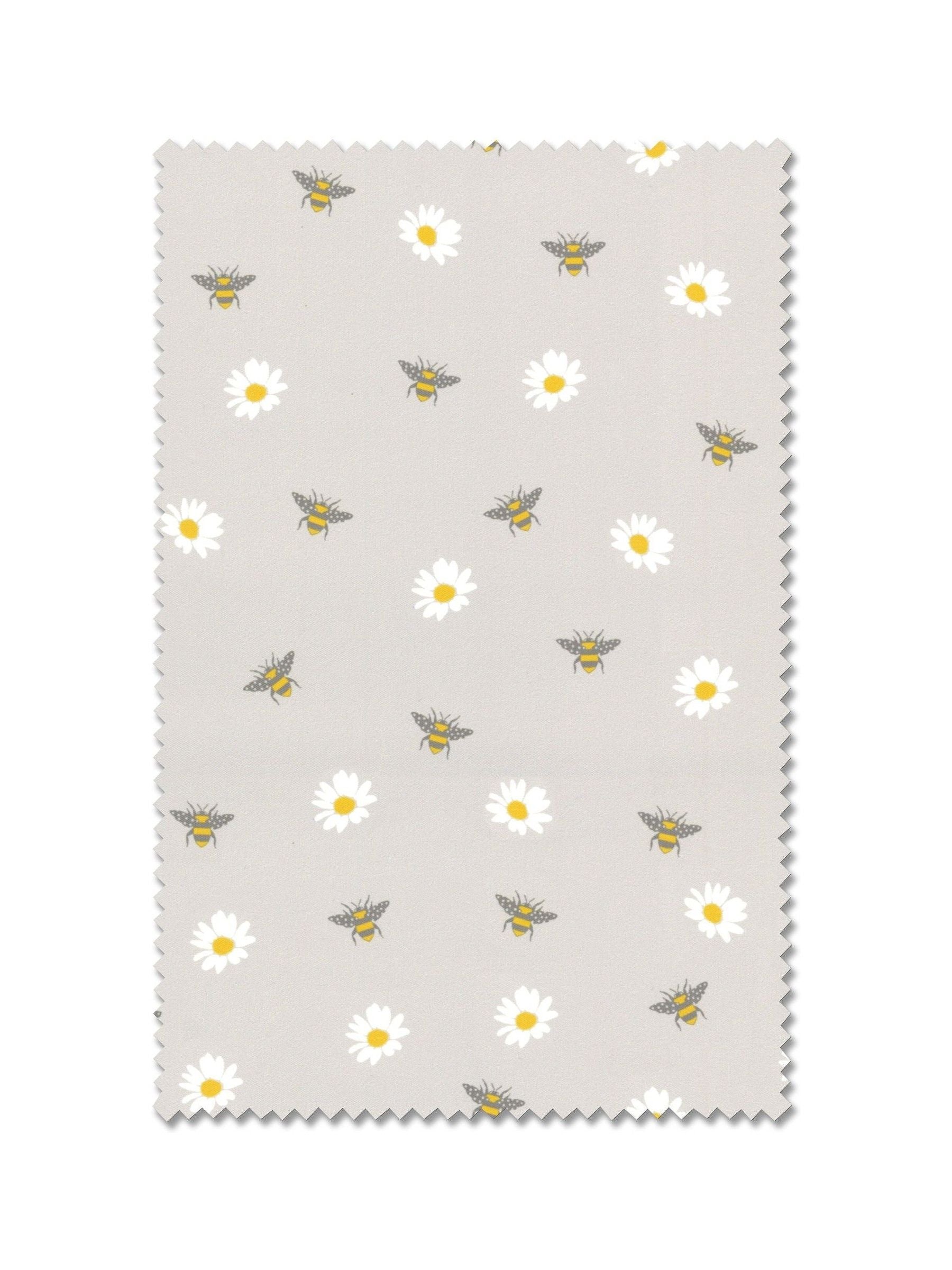 Next grey bee print made to measure roller blind, imported from the UK