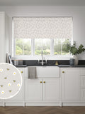 Next grey bee print made to measure roller blind, imported from the UK