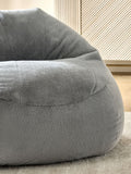 Grey faux fur beanbag 60cm diameter (British brand)