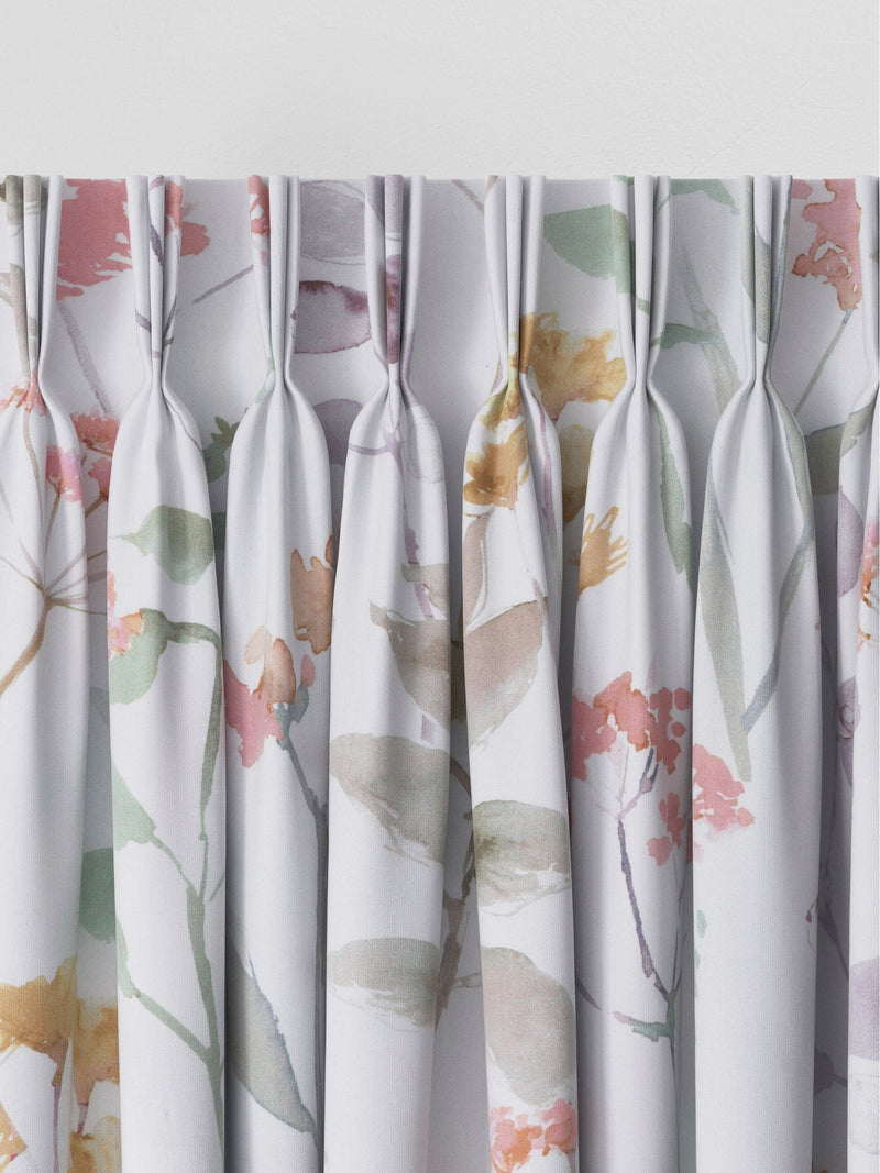Next Isla Floral curtains in cream pink and green - British product