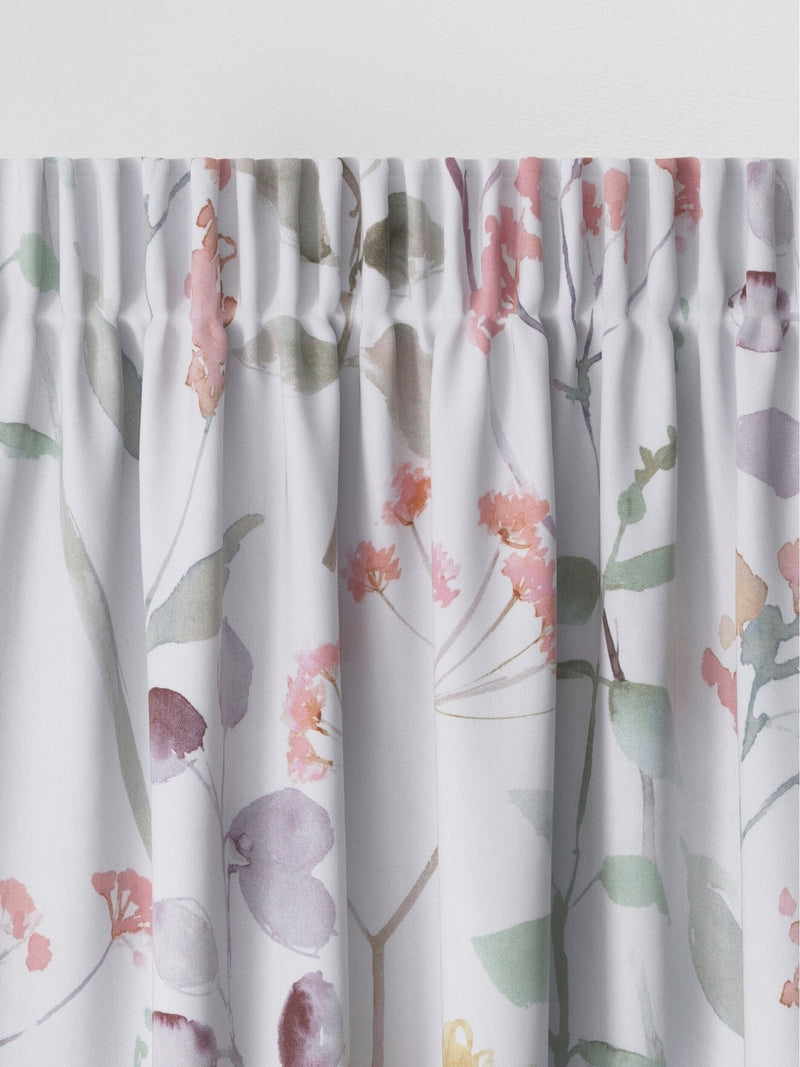 Next Isla Floral curtains in cream pink and green - British product