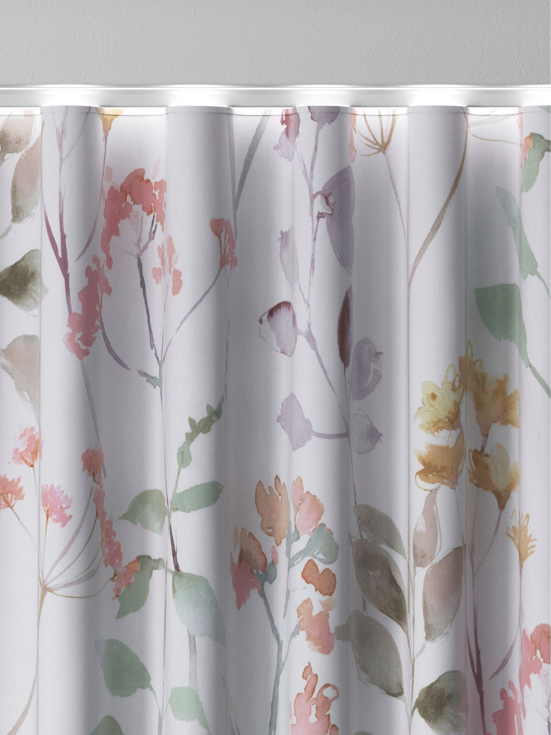 Next Isla Floral curtains in cream pink and green - British product
