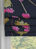Next Isla floral roman blind navy pink, imported from the UK
