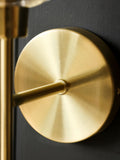 Rockett St George brass glass globe wall light - British product