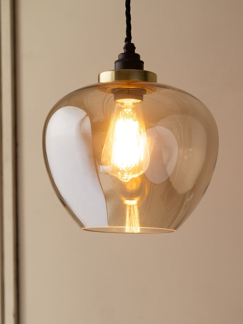 Rockett St George champagne glass ceiling light, imported from the UK