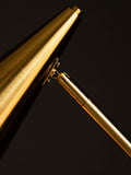 Rockett St George contemporary brass floor lamp 124cm, imported from the UK