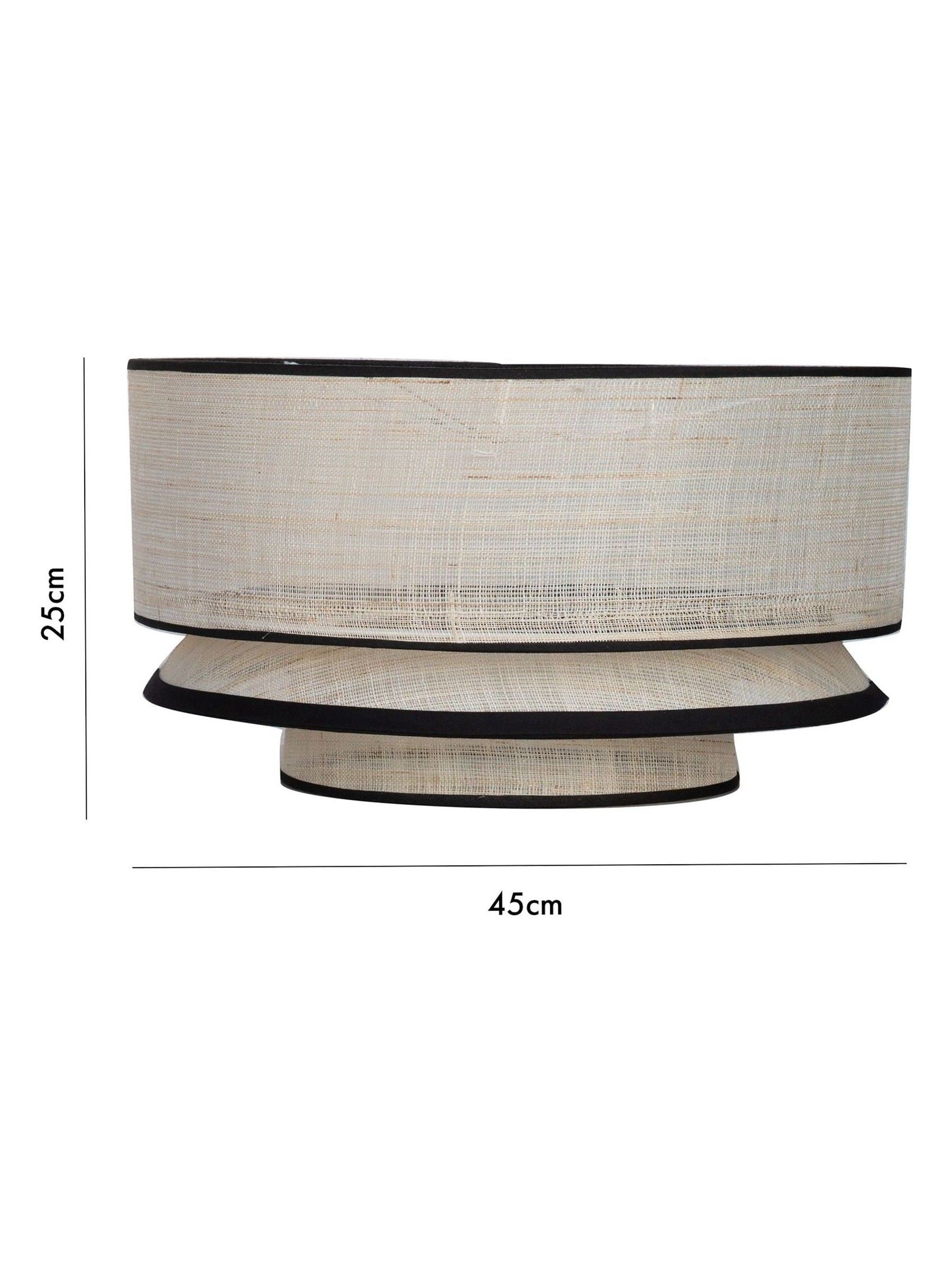 Rockett St George natural layered easyfit lampshade (British brand)