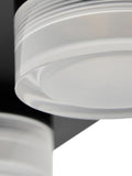 BHS Amalfi matte black LED ceiling light, imported from the UK