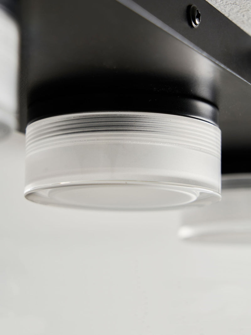 BHS Amalfi matte black LED ceiling light, imported from the UK