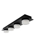 BHS Amalfi matte black LED ceiling light, imported from the UK