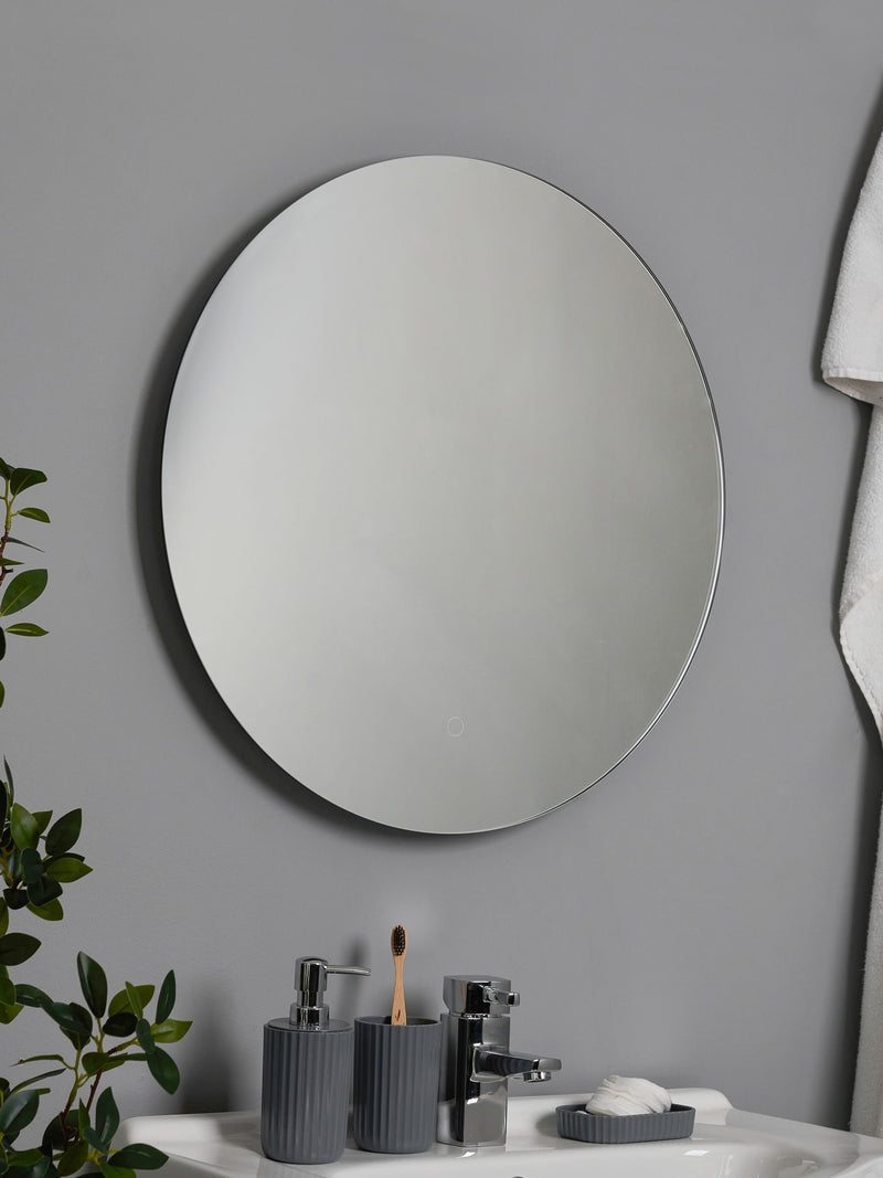 BHS round LED touch demist mirror 60cm (British brand)
