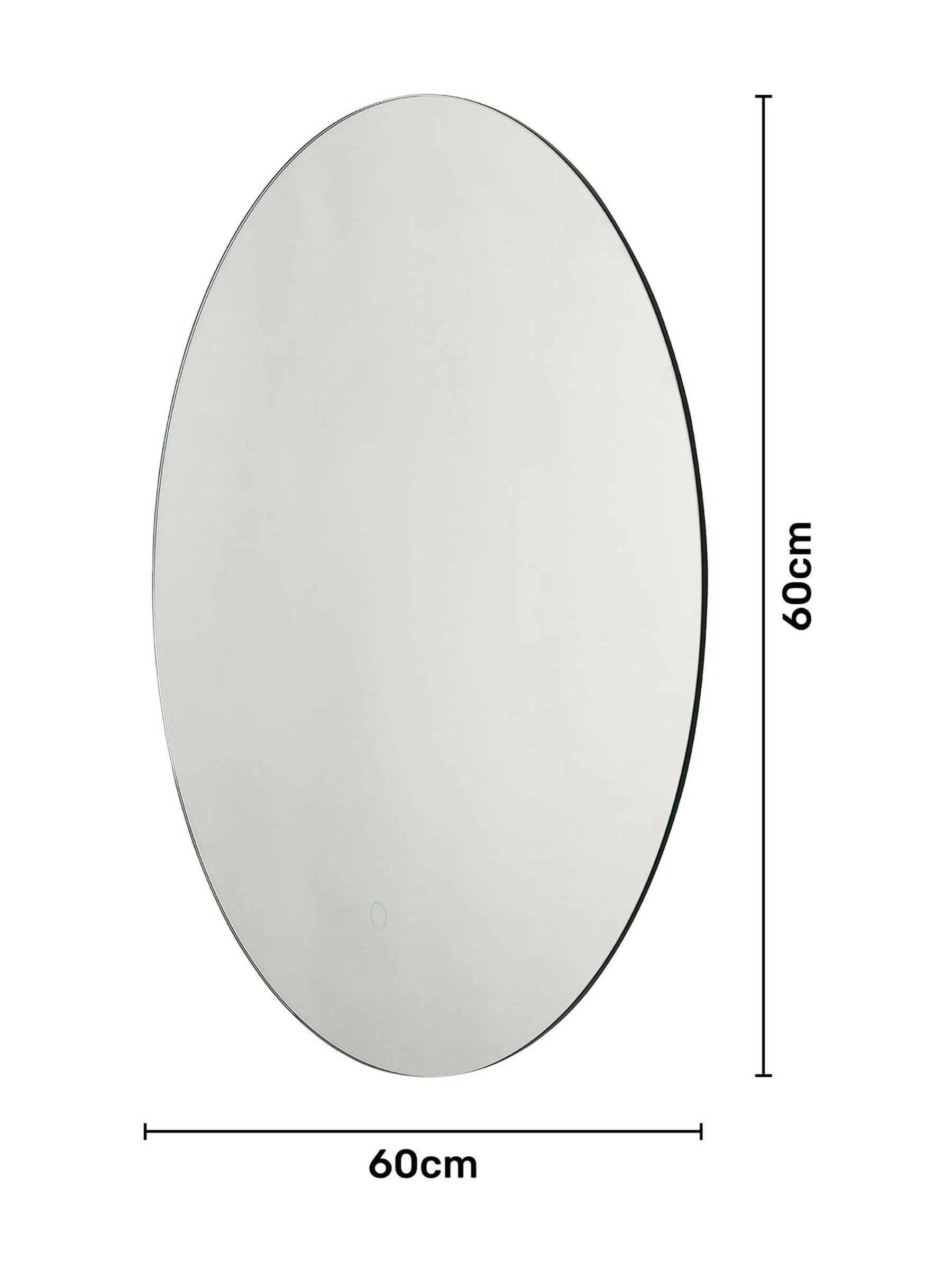 BHS round LED touch demist mirror 60cm (British brand)