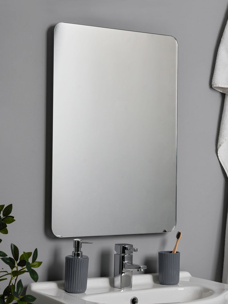 BHS White Mar LED Touch Demist mirror 70cm x 50cm - British product