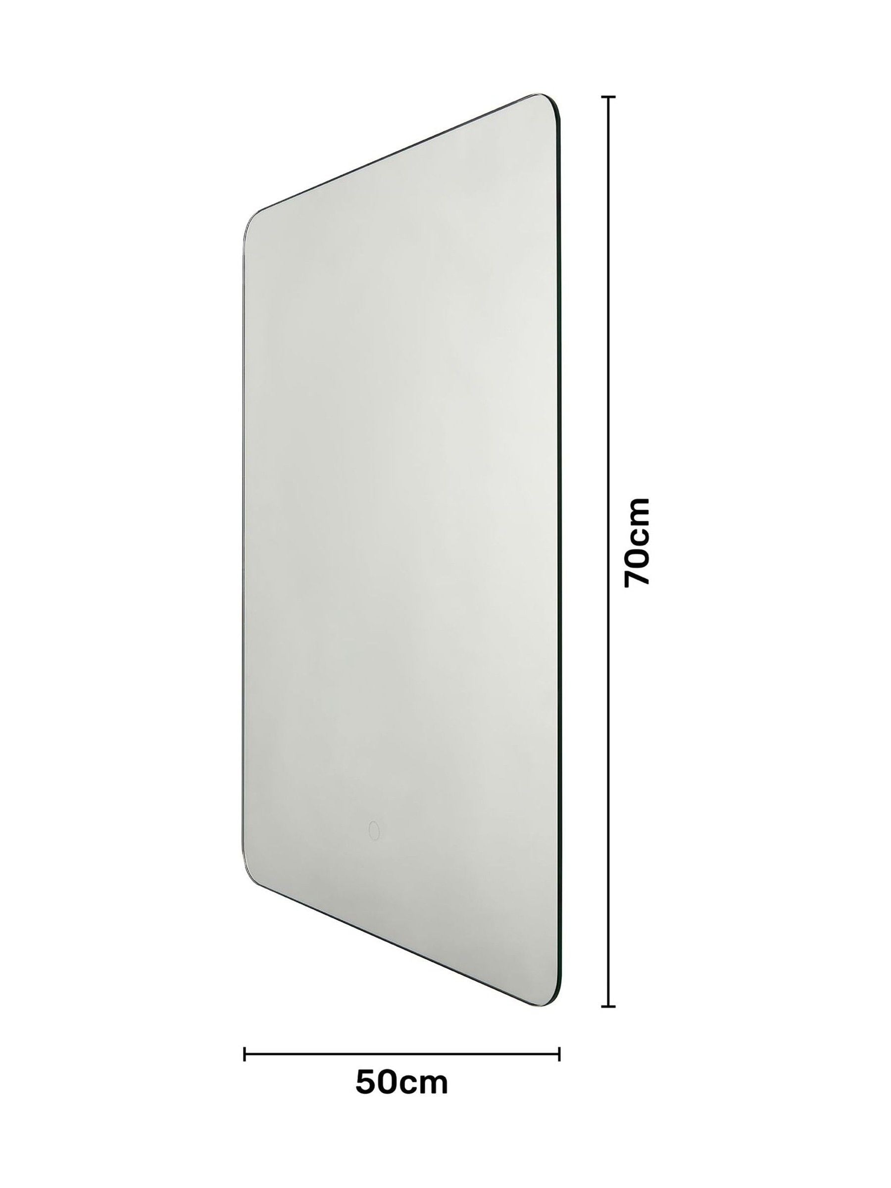 BHS White Mar LED Touch Demist mirror 70cm x 50cm - British product