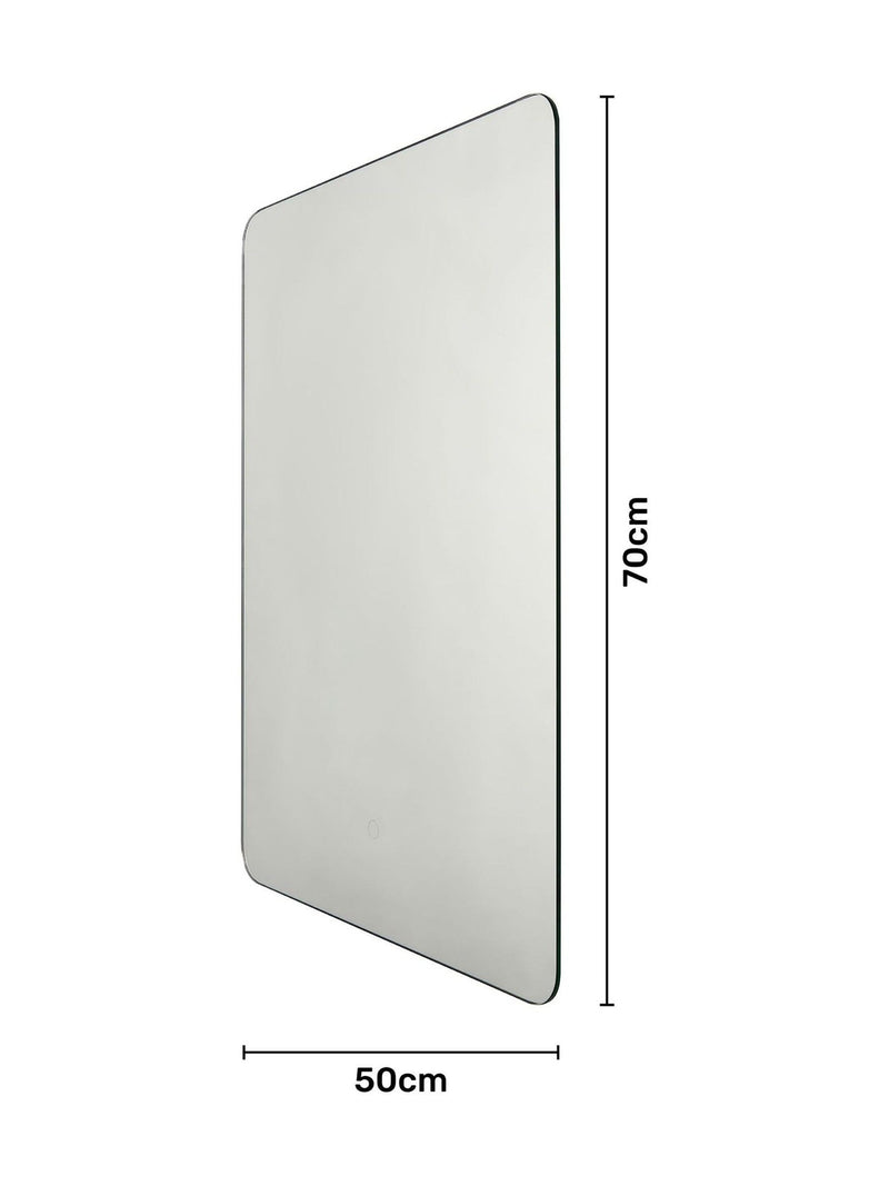 BHS White Mar LED Touch Demist mirror 70cm x 50cm - British product