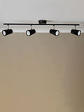 BHS Freya 4-light GU10 wall light black IP44, UK version