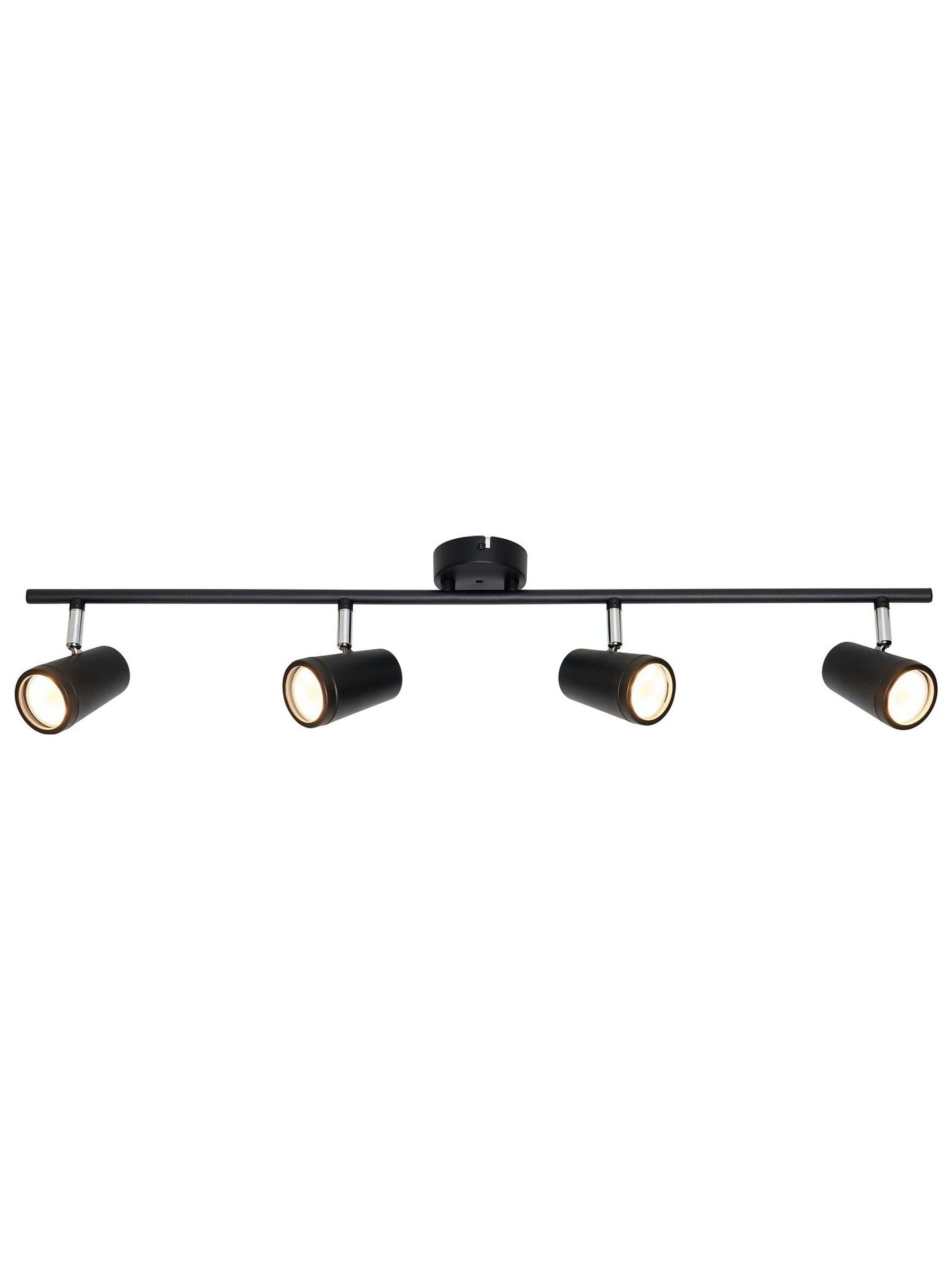 BHS Freya 4-light GU10 wall light black IP44, UK version