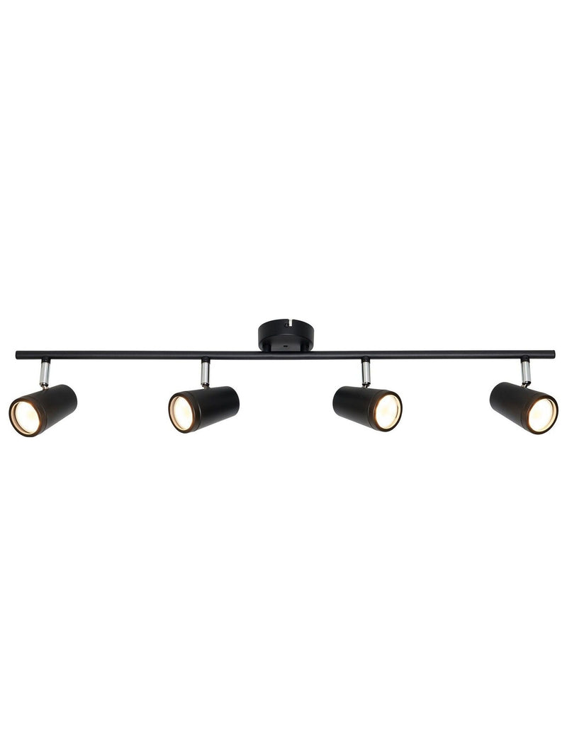 BHS Freya 4-light GU10 wall light black IP44, UK version