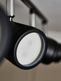BHS Freya 4-light GU10 wall light black IP44, UK version