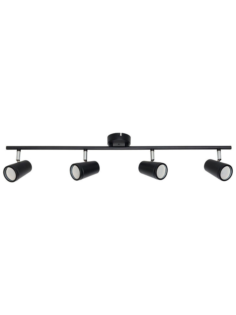 BHS Freya 4-light GU10 wall light black IP44, UK version