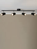 BHS Freya 4-light GU10 wall light black IP44, UK version