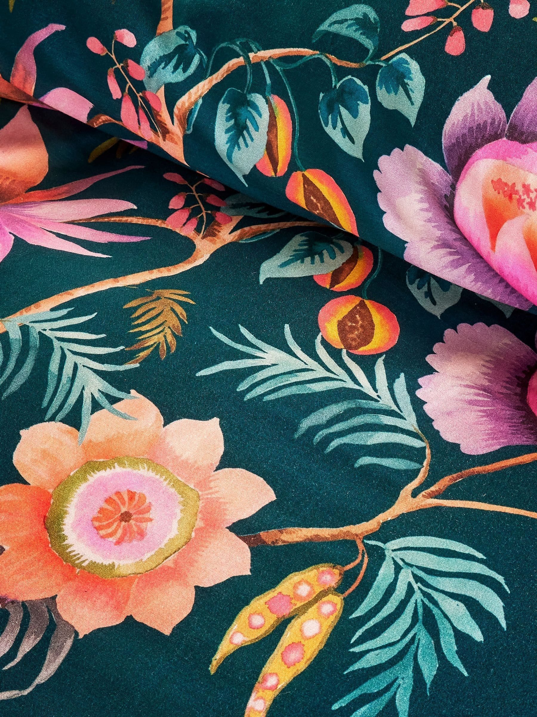 Vantona Teal Blue Anika Quilt Cover Set