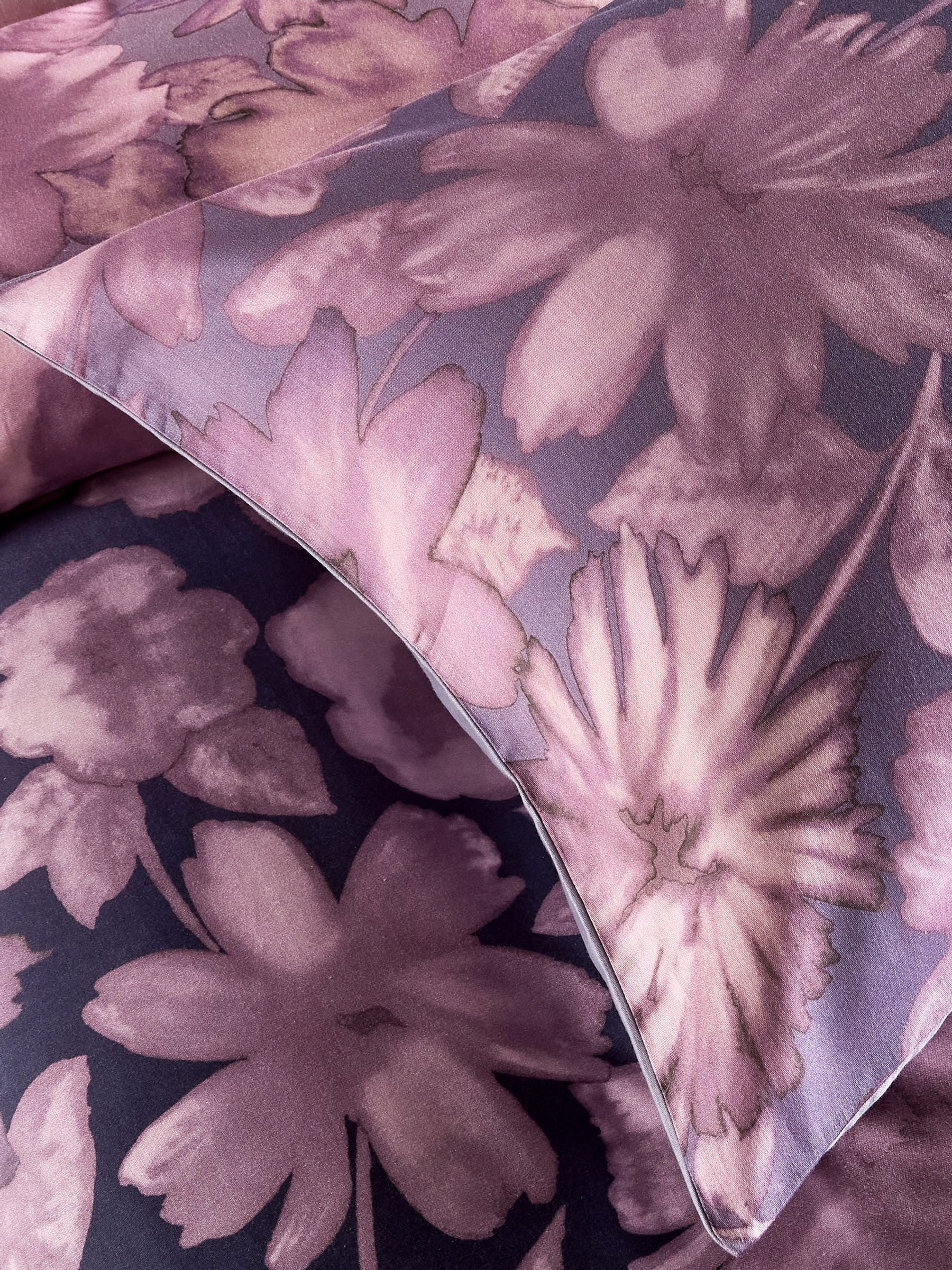 Vantona purple Georgia quilt cover set (British brand)