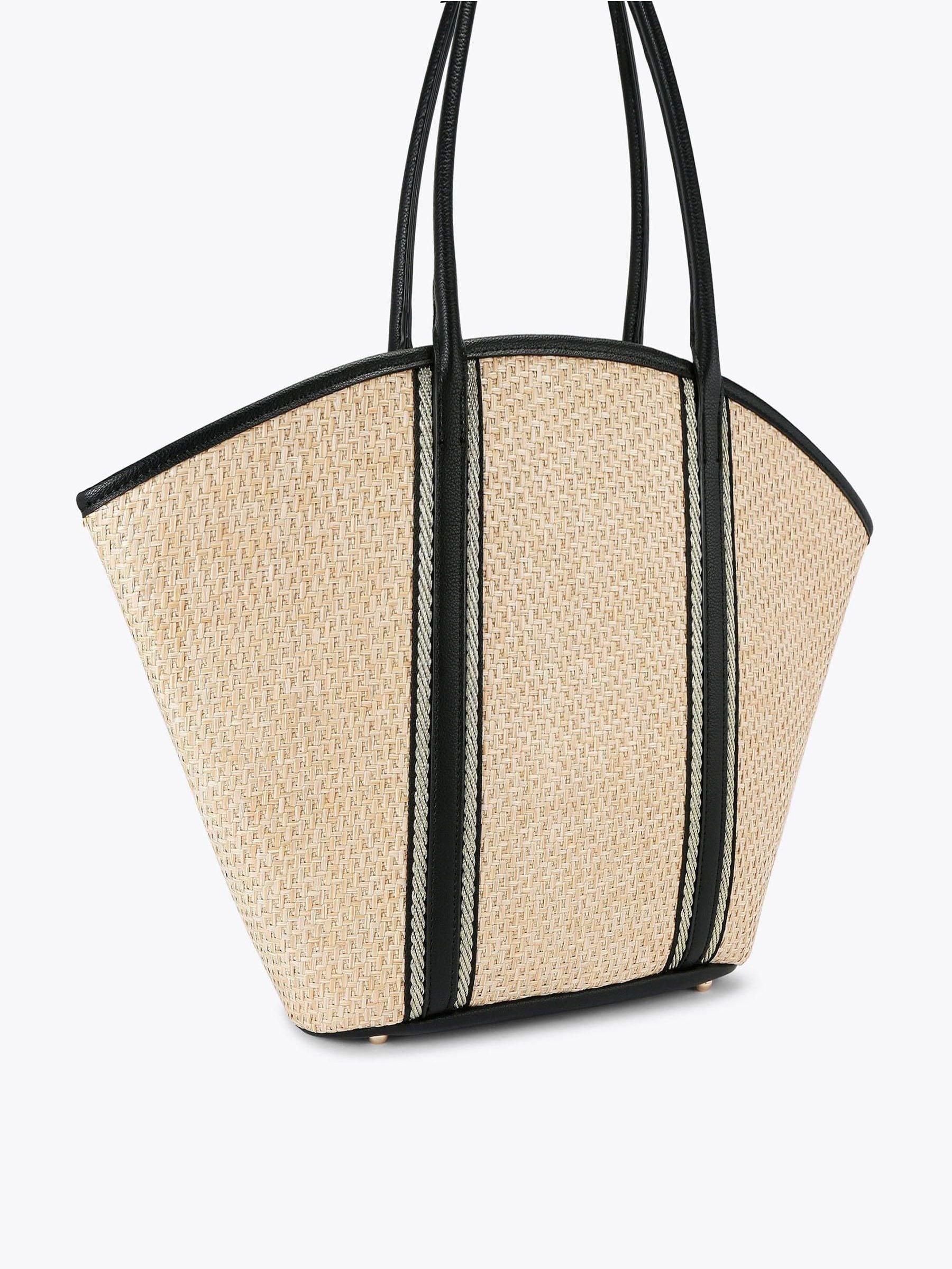 Carvela Sorrento black straw basket bag, UK version
