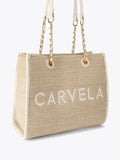 Carvela Sorrento Midi Raffia Bag beige - British product