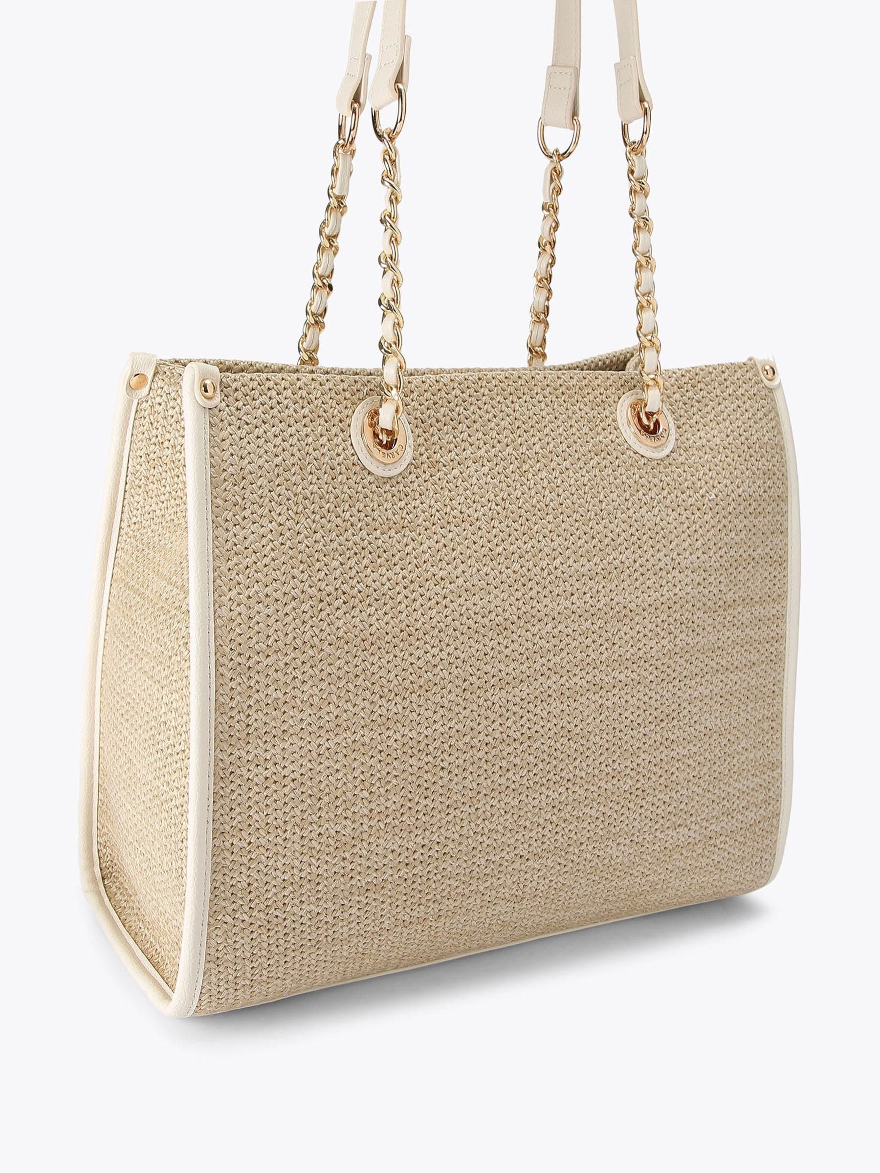 Carvela Sorrento Midi Raffia Bag beige - British product