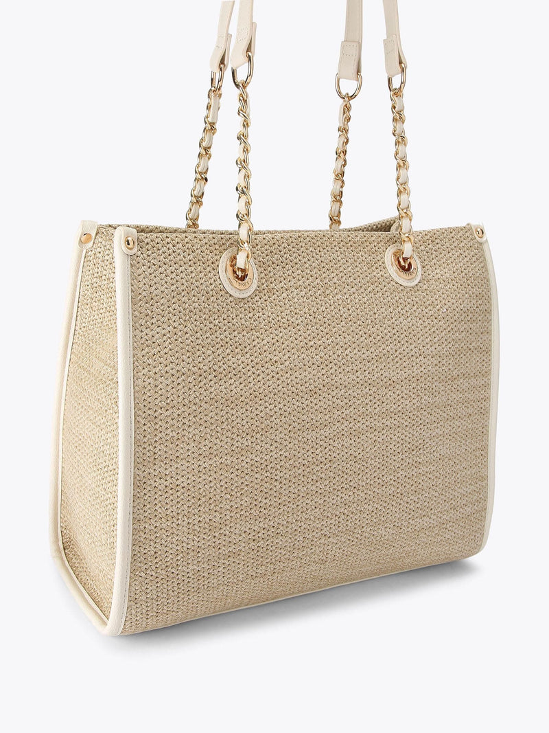 Carvela Sorrento Midi Raffia Bag beige - British product