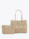 Carvela Sorrento Midi Raffia Bag beige - British product