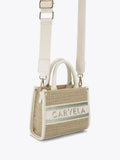 Carvela cream beach glam mini tote bag (British brand)
