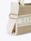 Carvela cream beach glam mini tote bag (British brand)