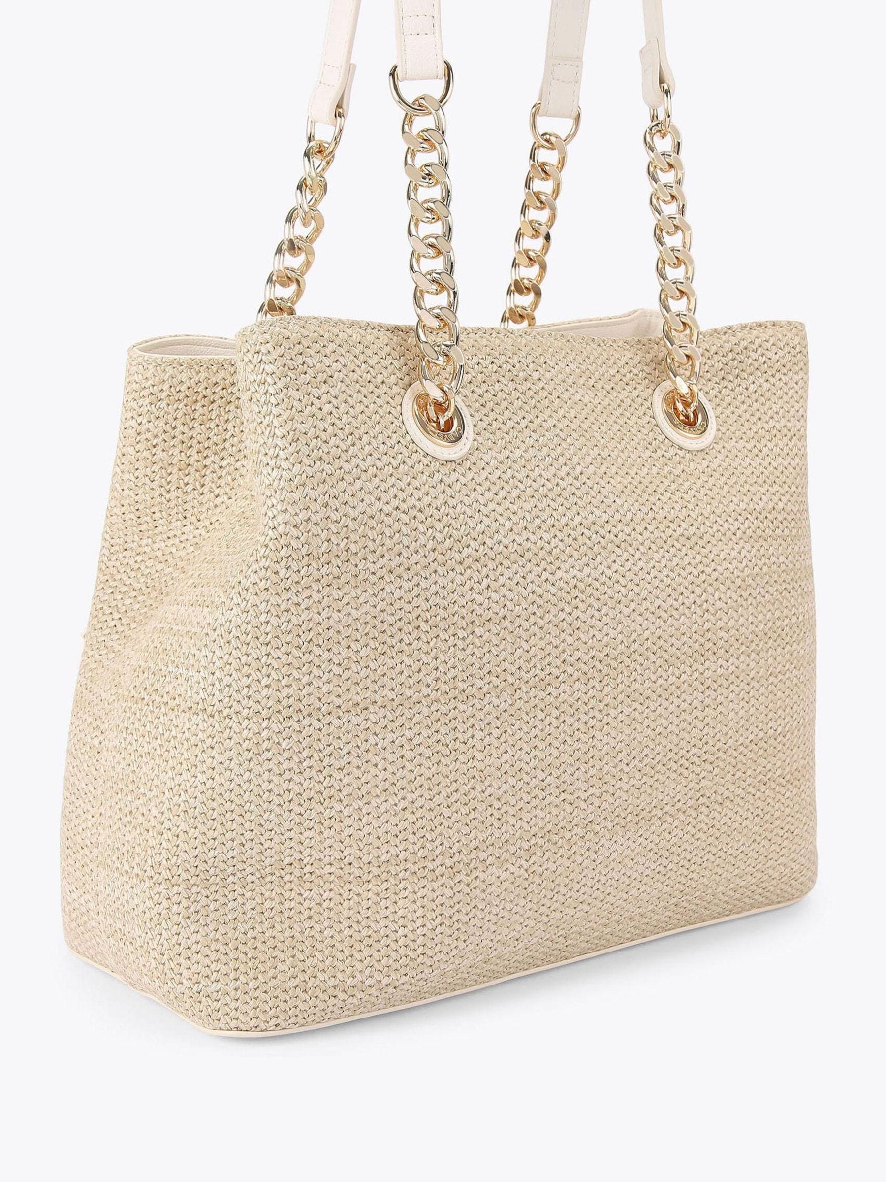 Carvela Cream Chrome Cammie 3 tote bag, UK version