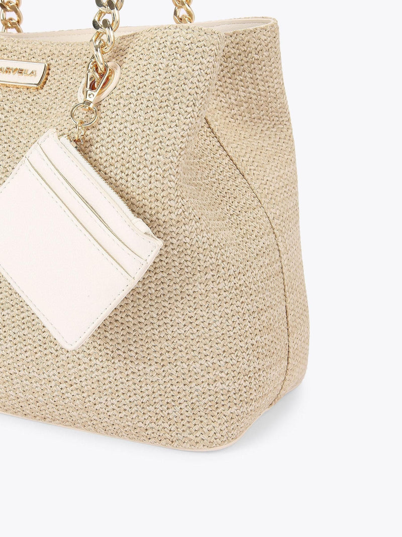 Carvela Cream Chrome Cammie 3 tote bag, UK version